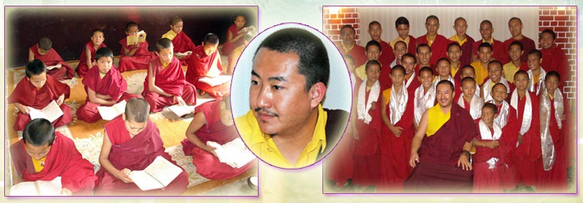 Photo - Rinpoche with graduating monks