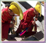 Tibetan Yellow Hat Monks